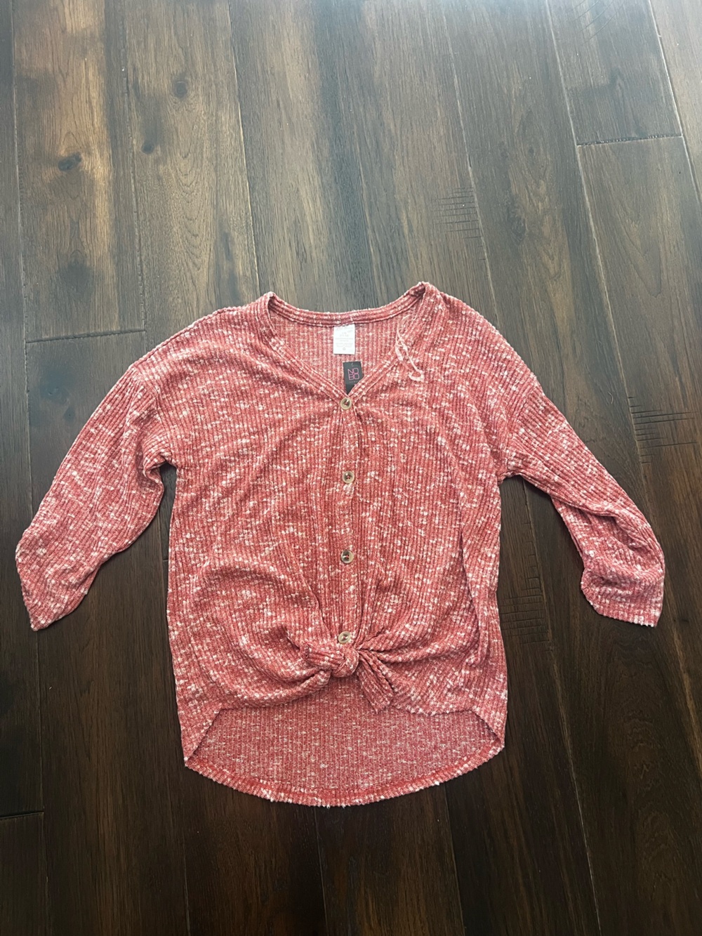 Rib button front top
